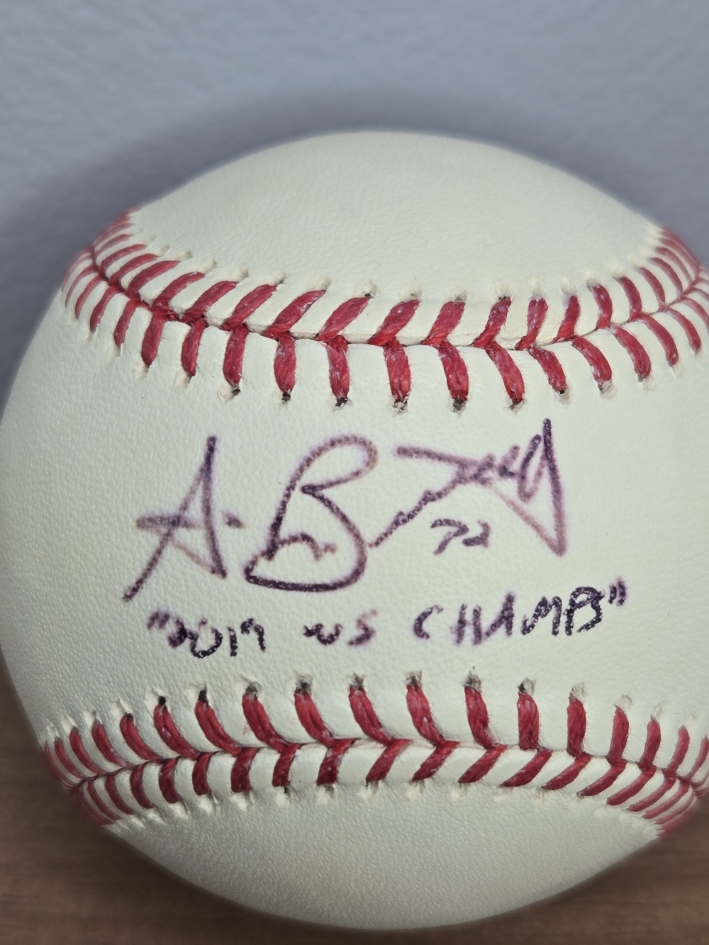 Autographed Washington Nationals Aaron Barrett World Series 2019 Champs Baseball
